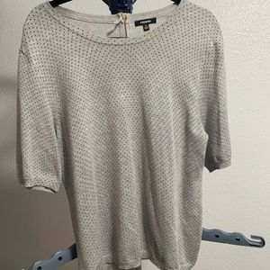 Gray Premise Women’s Short Sleeved Sweater L/XL